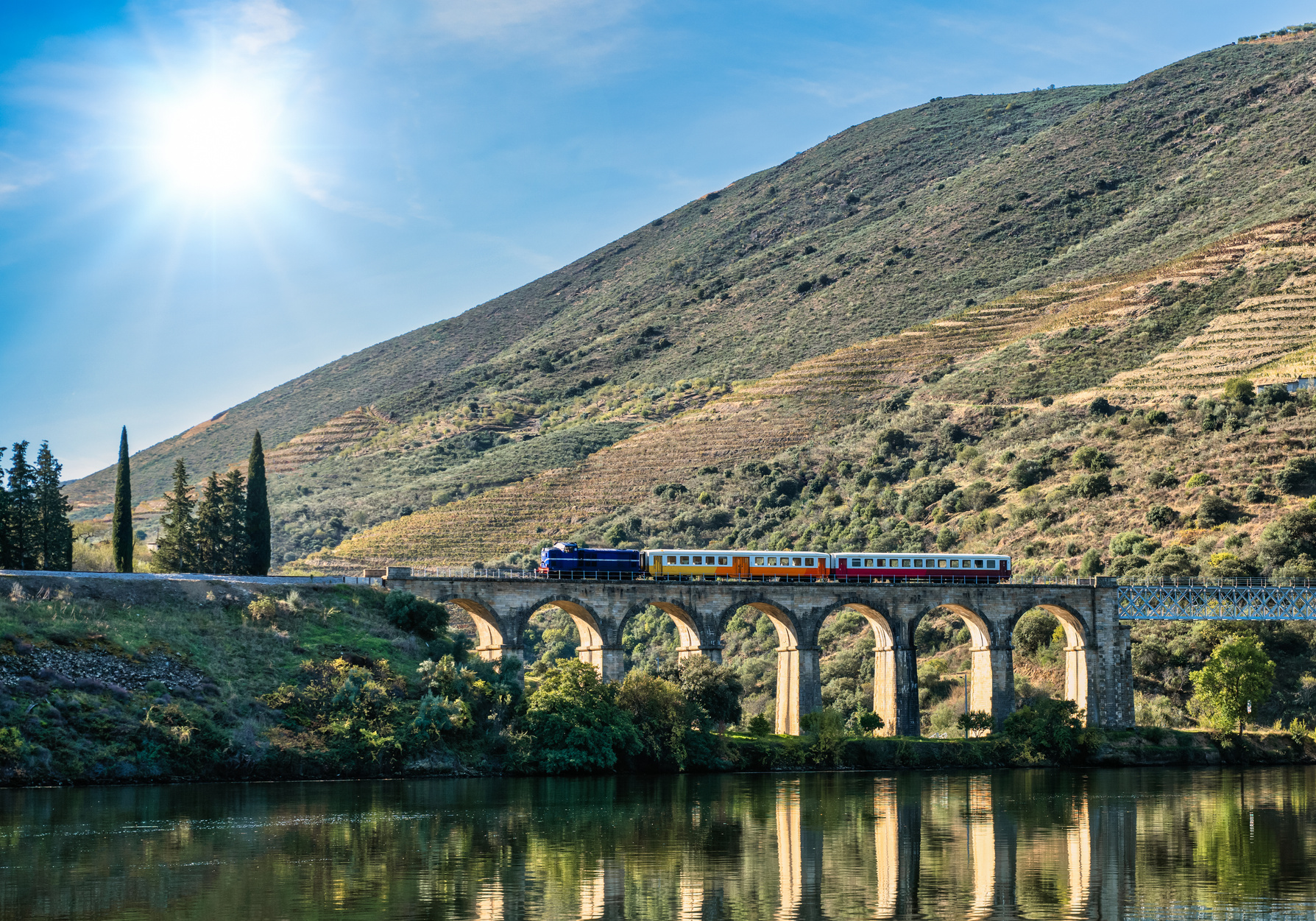 bridge, classic, concept, douro, landmark, over, passing, pocinh